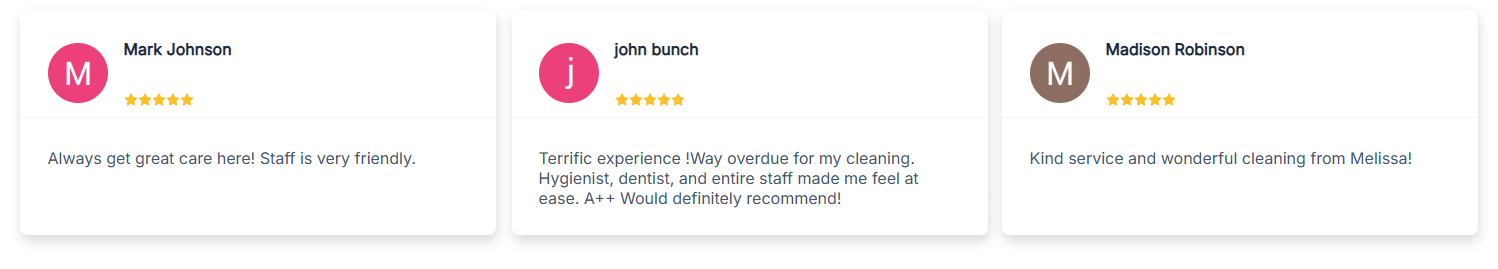Reviews Preview